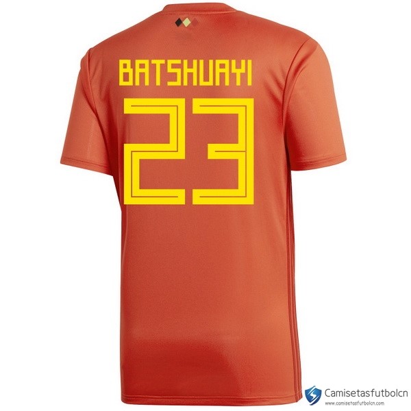 Camiseta Seleccion Belgica Primera equipo Batshuayi 2018 Rojo